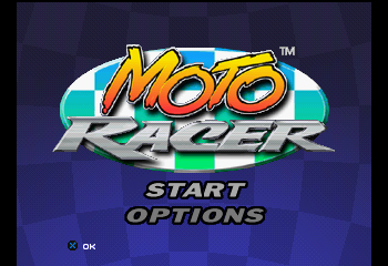 Moto Racer Title Screen